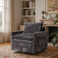 360° Swivel Chair Rocking Chair Nursery with Side Pockets Deep Cushioned Seat Nursery Chair with Steel Structure Base Swivel Chairs for Living Room Bedroom Baby Room