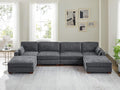 VANOMi Large Modular Sectional Sofa Oversized Couch with Charging Station Cloud Couch Deep Seat Sofa with Thick Cushion Convertible Sectional Couches for Living Room Office Apartment