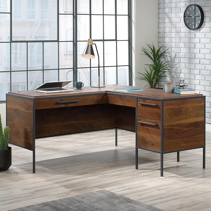 Sauder® Nova Loft 59W L-Shape Corner Desk Grand Walnut