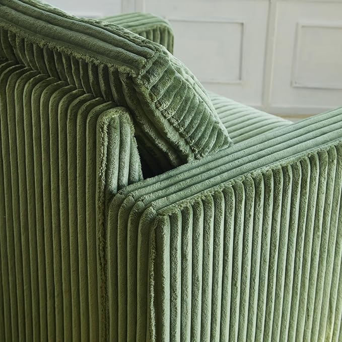 Belffin Armrest for Modular Sectional Sofa Modular Couch Armrest Part for Corduroy Sectional Couch Green