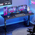 Electric Standing Desk Height Adjustable Desk 63 inch 4 Memory Height Ergonomic Sit Stand up Desk for Home Office Black 2 Split Boards