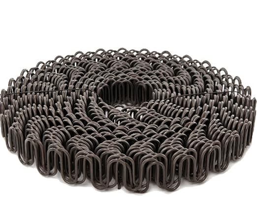 B.C. Upholstery Zig Zag No Sag Furniture Spring (Sinuous Wire) - 11 Gauge/ 10 Yd (30') Roll