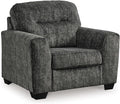Signature Design by Ashley Lonoke Contemporary Upholstered Oversized Chair Gray