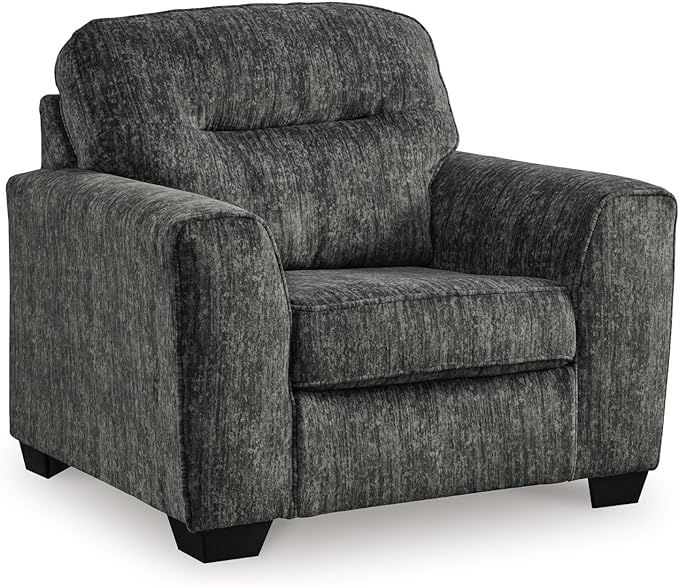 Signature Design by Ashley Lonoke Contemporary Upholstered Oversized Chair Gray