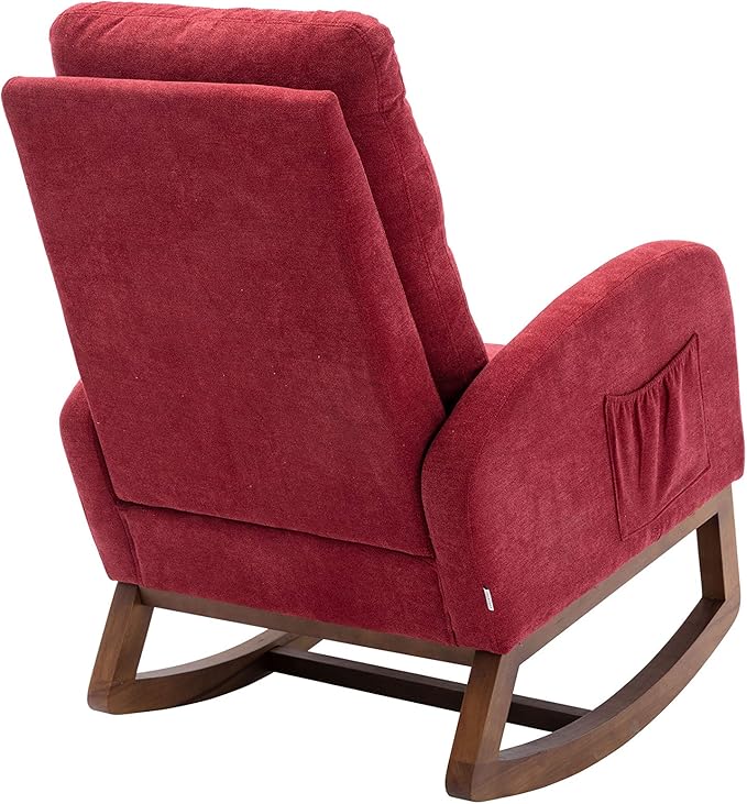 Living Room Comfortable Rocking Chair Living Room Chair Red