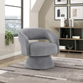 Modern Luxurious Swivel Accent Chair: Soft Corduroy Upholstery Plush Seating Stylish Living Room Chair