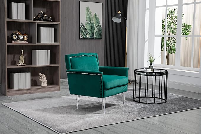Accent ChairLiving Room Chair Leisure Single Sofa with Acrylic feet