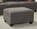 VanAcc Sofa Comfy Sofa with Extra Deep Seats Modern Sofa- Ottoman Couch for Living Room Apartment Lounge Grey Bouclé