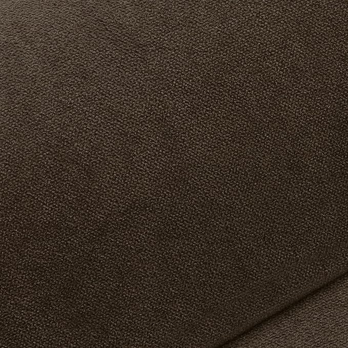 MCombo Pushback Recliner Chair with Wooden Armrests Upholstered Single Sofa Accent Chair for Living Room and Office Fabric MR097 (Coffee)