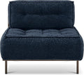 MCombo Modular Sofa Couch with Removable Cushion Accent Sofa Chair Upholstered Sofa for Living Room Apartment Office (Blue Middle Seat)