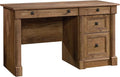 Sauder Palladia Computer Desk with Drawers Home Office Desk with File Cabinet Storage Drawer Cable Management Keyboard Tray in Vintage Oak finish