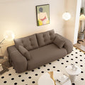 KEIKI 78.7 Human-Sized Dog Bed 3-in-1 Foldable Sleeper Sofa Bed for Adults Convertible Floor Couch &amp Lazy Lounge Sofa Chair Teddy Fabric Foam-Filled Brown
