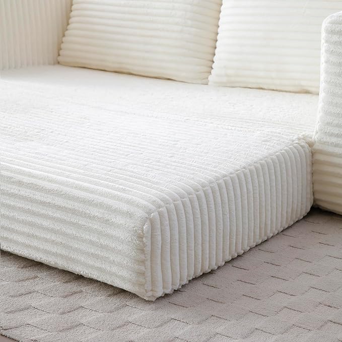 73 Convertible Sofa Bed Pull Out Loveseat Sleeper Sofa with Side Pockets 2 in 1 Folding Couch Bed Fold Out Floor Couch Lounge Sofa with 2 Pillows for Living Room Apartment (Beige)