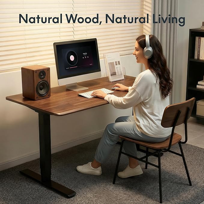 FLEXISPOT Acacia Solid Wood 72x30 Butcher Block Desktop – Thick Beveled Edge Tabletop for Standing Desk Kitchen Island Dining Table &amp DIY Projects Brown