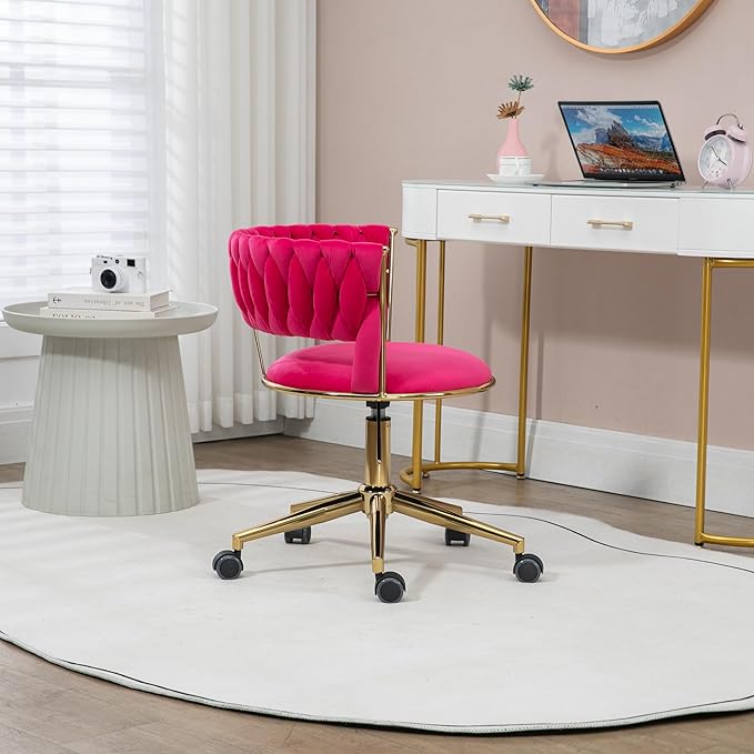 Chair Vanity Chair Modern Adjustable Home Computer Executive Chair Swivel Task Chair for Small Space Living Room Make up Studying