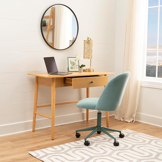 Melissa Natural Wooden One Drawer Writing Desk by Linon
