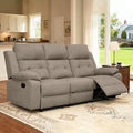 Reclining Love Seat Recliner Sofa Reclining Couch Sofa for Living Room 3-Seater Manual Lazyboy Recliner for BedroomRV(3 Seater Sofa Brown)