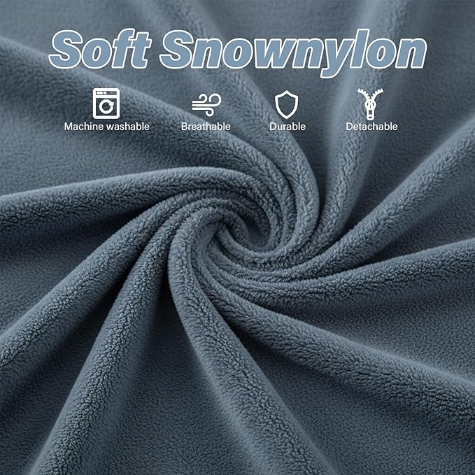 Tiita Convertible Folding Sofa Bed Single Size for Adults with Pillow Plush Fabric Floor Mattress Couch Bed Washable Cover &amp Side Pocket Guest Room Dorm Apartment Living Room Blue Gray