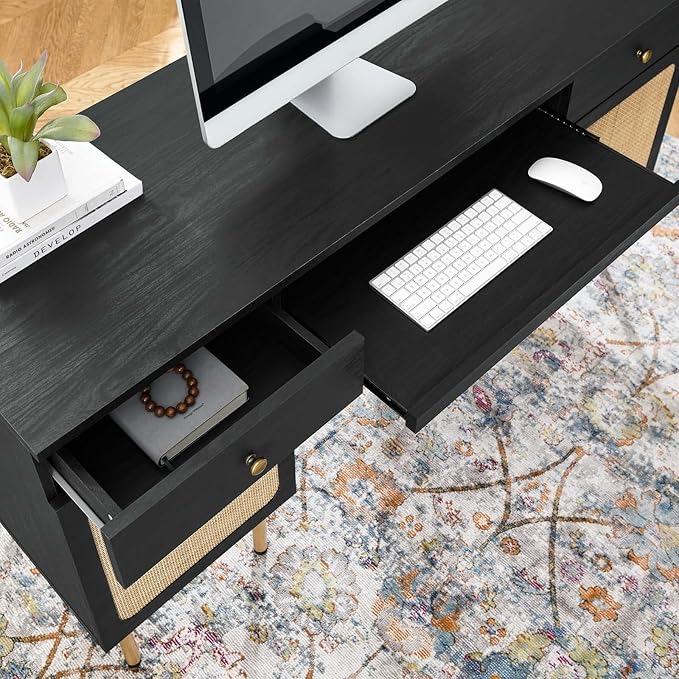 Modway EEI-6199-BLK Chaucer Office Desk Black
