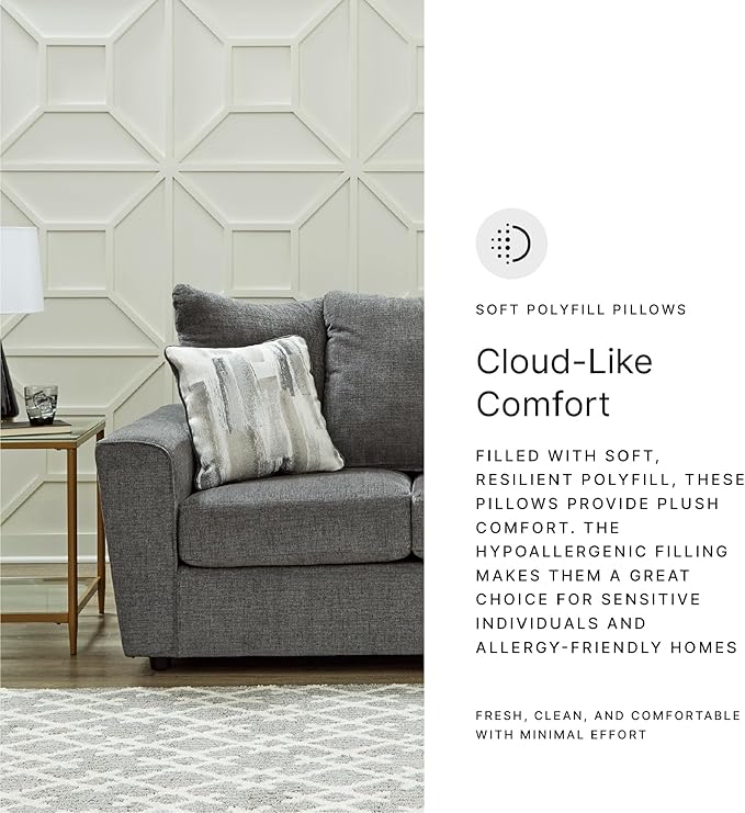 Signature Design by Ashley Stairatt Casual Loveseat with Flared Arms Gray