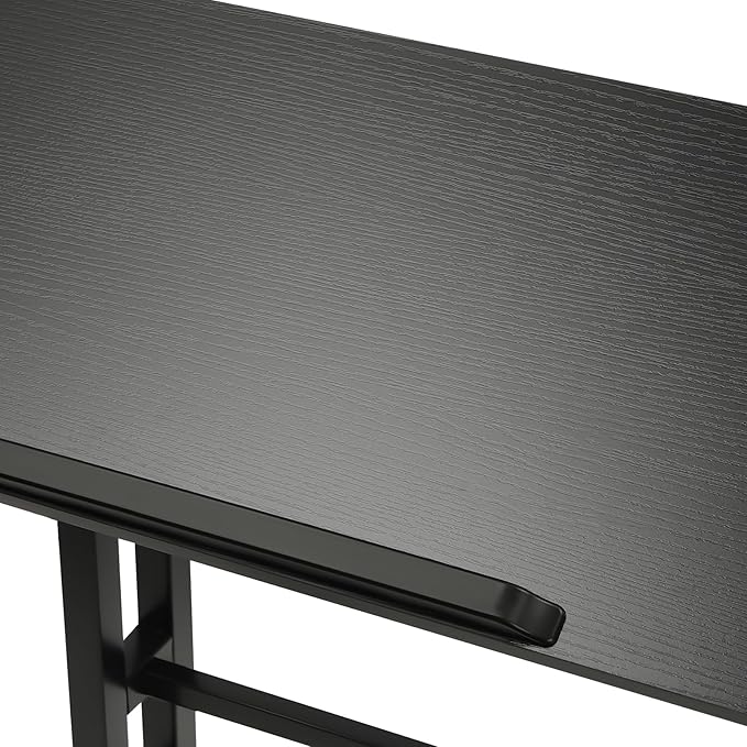 Standing Desk Adjustable Laptop Desk Mobile Stand up Desk with Wheelsfor Standing or Sitting Portable Computer Desk for Home OfficeStudent DormitoriesGame Rooms-Black