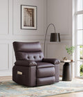 GarveeHome Oversized Recliner Chair - PU Leather Manual Recliner for Adults Lazy Chair with 1.5X Sponge Comfort Arm and Back for Living Room Bedroom