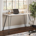 Multifunctional Computer Gaming Desk and Home Office Corner Desks Adjustable Work Standing Desks Feature Bedroom Craft Study TableWhiteOak