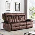 Power Reclining Sofa – 3 Seater Reclining Couch with Massage &amp Heat Drop-Down Table USB &amp Type-C Charging Ports Cup Holders Dutch VelvetPower Sofa for RVMedia Room &amp Living Room
