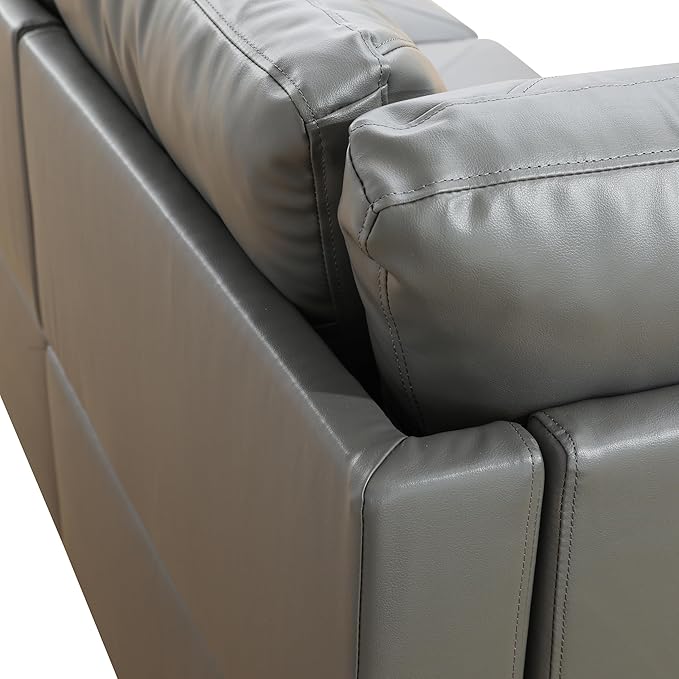 L-Shaped Combination Sofa Set Luxurious Synthetic Leather Living Room Sofa Suitable for Living Rooms Bedrooms Apartments and Offices