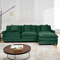 108.27 Modular Convertible Sectional Couch 4 Seat L Shaped Sofa Reversible Chaise Sectional Sofa Deep Seat Cloud Couch Chenille for Home Apartment Dorm