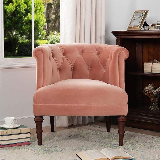 Jennifer Taylor Home Katherine Velvet Tufted Living Room Accent Chair