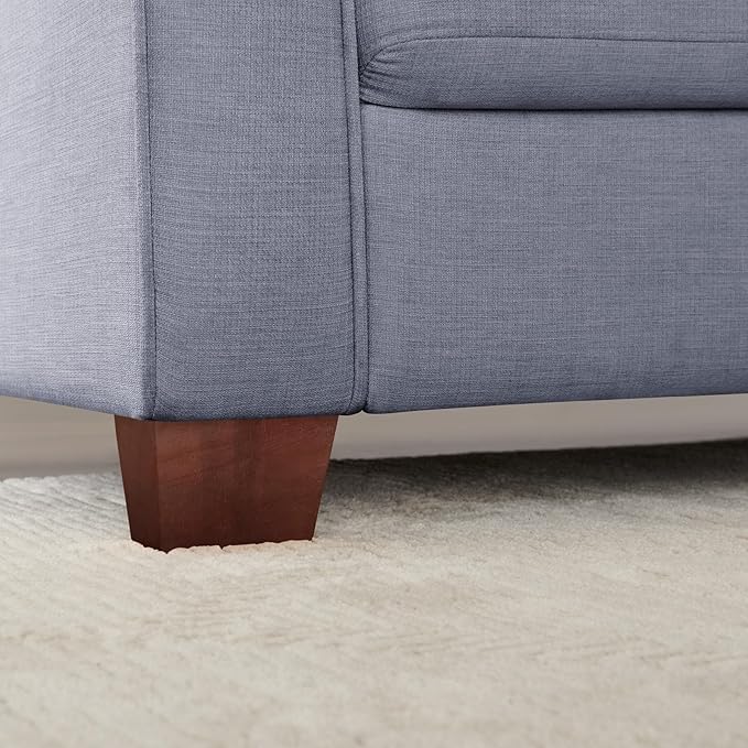 VANOMi Loveseat Couches for Living Room Modern Sofas &amp Couches with Cushion &amp 2 Pillow Comfy Linen Loveseat Sofa for Small Space Office Apartment Light Grey