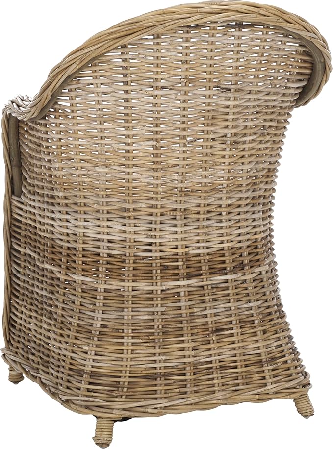 Safavieh Home Collection Zane Natural Wicker Club Chair Standard