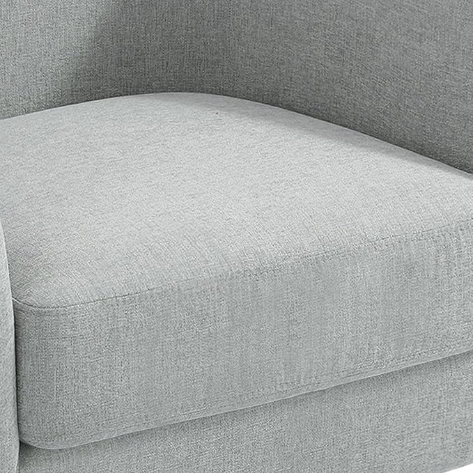 Lumibee Swivel Accent Barrel Chairs Set of 2 Upholstered Comfy Swivel Round Barrel Chair 360° Rotation Single Sofa Club Armchair for Living Room Reading Room Bedroom Chenille Light Grey