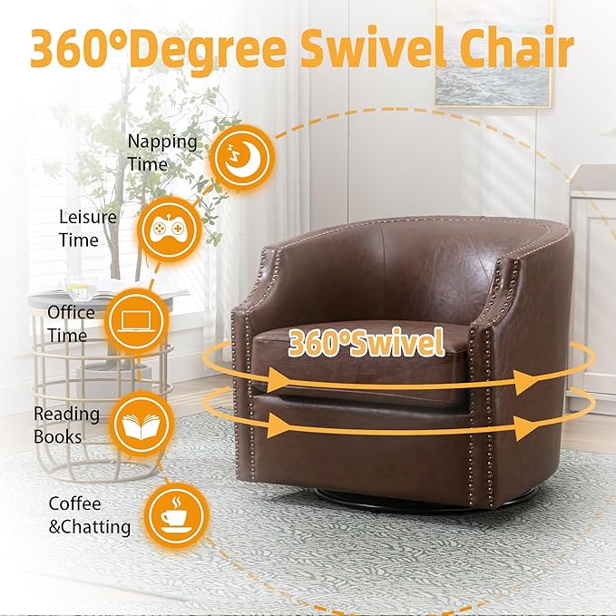 360° Degree Swivel Chair Living Room Chair