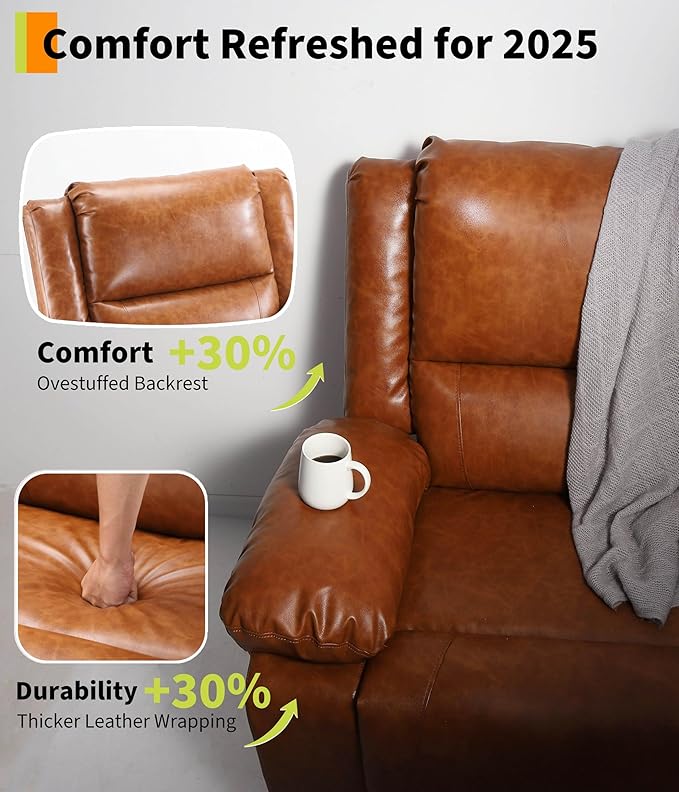 GarveeHome Power Lift Recliner Chair - Heat and Massage Electric Lift Recliner for Elderly &amp Mobility Impaired Adjustable Back and Legs Heavy Duty Lift Chair for Seniors