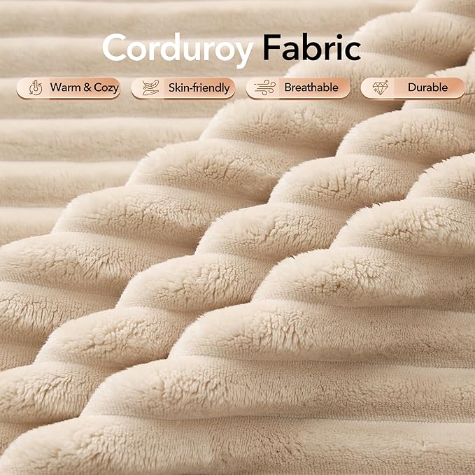 108 Cloud Sectional Couch with L-Shape Chaise Modern Modular Sofa with Deep Seat Boneless Cloud Couches for Living Room Bedroom No Assembly Required Plush Corduroy (Beige Right Facing Chaise)