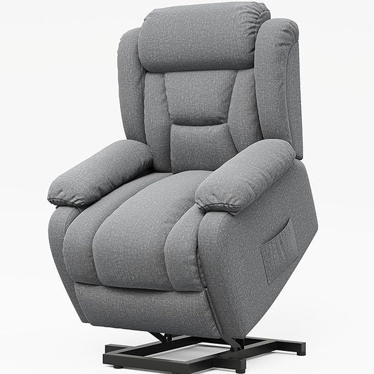 Amopatio Power Lift Recliner Chairs for Elderly Upgraded Living Room Reclining Chairs Indoor Lounge Chairs Single Sofa with Side Pockets and Remote Control for Bedroom