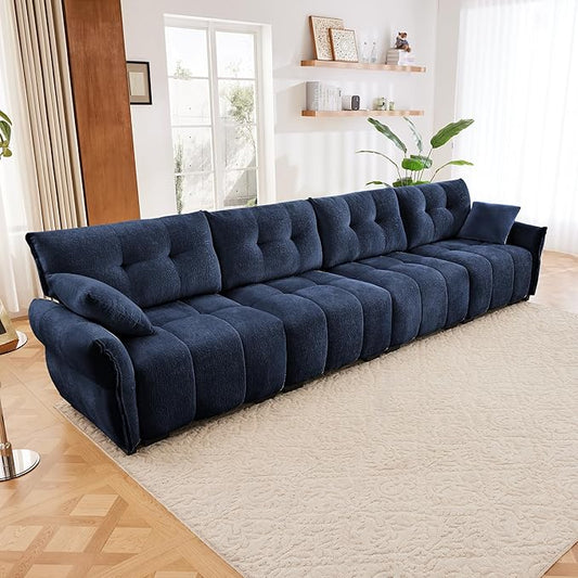 mikibama Oversized Modular Sectional Sofa141.7 Chenille 4-Seat CouchModern 4 Seater Sofas Couches for Living RoomComfy Large Couches with Deep Seat for Apartment