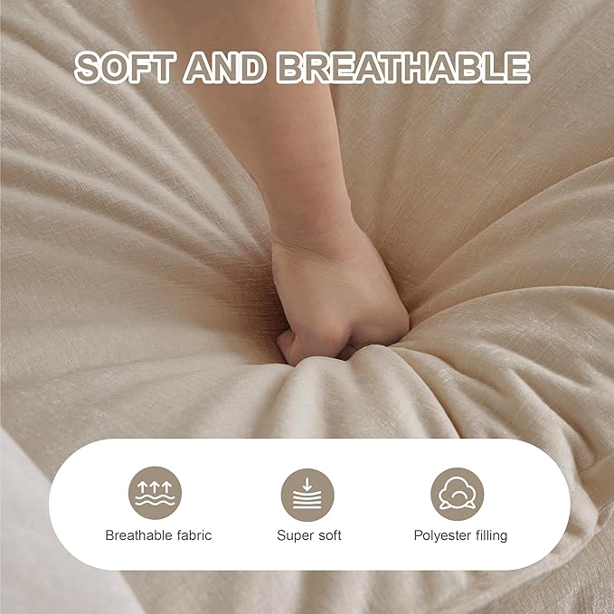 Modular Sectional Sofa 76.7 Inch L-Shaped Cloud Sofa with Deep Seat Comfortable Chenille Sofa with Cushion Double Sectional Sofa for Living Room ApartmentLight Coffee