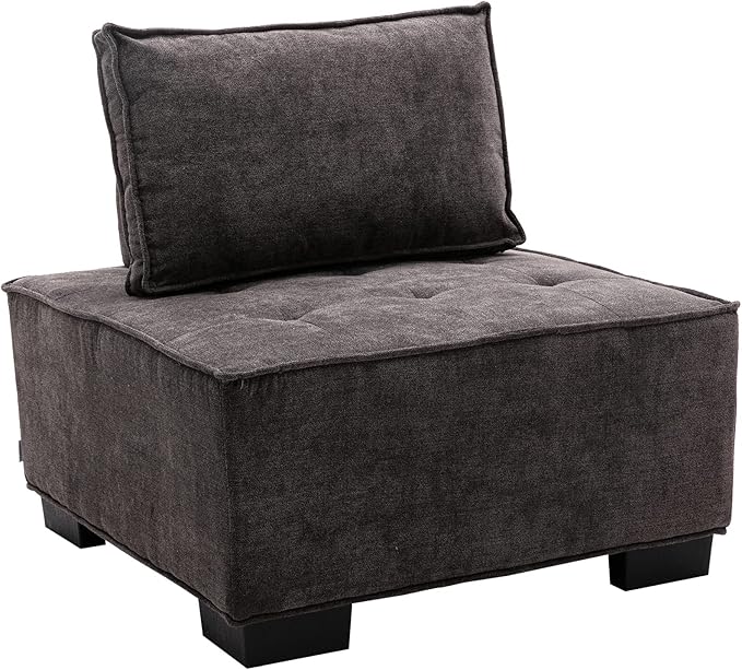 Generic Living Room OttomanLazy Chair Grey