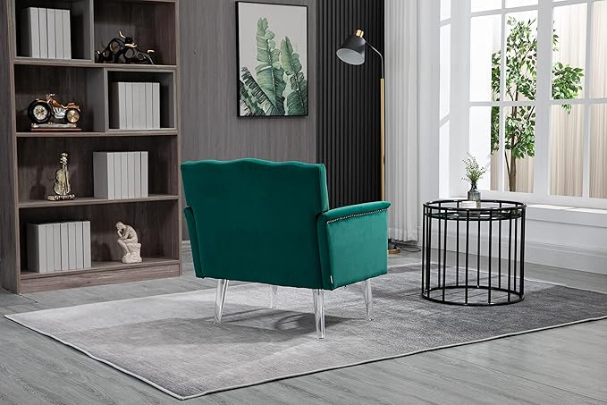 Accent ChairLiving Room Chair Leisure Single Sofa with Acrylic feet