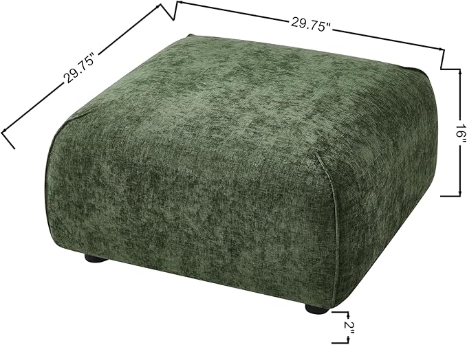 Christopher Knight Home Milio Modern Accent Chair with Ottoman Foot Rest Wooden Frame Club Chair and Ottoman Comfy Living Room Lounge Chair with Coffee Table Single Sofa and Footstools Green