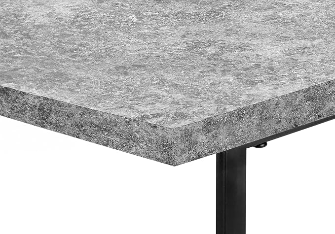 Monarch Specialties I 7526 Computer Desk Home Office Laptop Storage Shelves 48 L Work Metal Laminate Grey Black Contemporary Modern