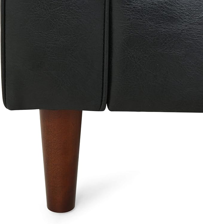 Christopher Knight Home Malinta Sofas Midnight Black + Espresso