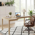 EUREKA ERGONOMIC 63 Inch L Shaped Desk with Drawers Large Executive Computer Corner Table Dual Monitor Wood Furniture Work Desk for Home Office Study Craft Writing Oak Left Side