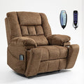4 Motor Power Lift Recliner Chair for Elderly Oversized Lay Flat Recliner with Massage Heat Adjustable Headrest Hidden Cup Holders Zero Gravity Big and Tall Recliners Caramel