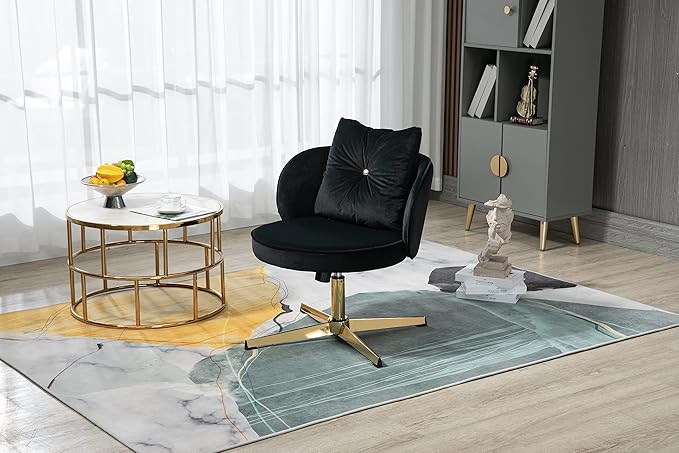 Chair Vanity Chair Modern Adjustable Home Computer Executive Chair Swivel Task Chair for Small Space Living Room Make up Studying