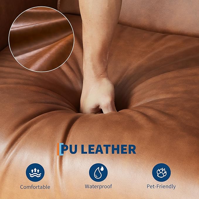 Power Recliner Chair 270° Swivel Glider with USB Charging Port Large PU Leather Seat Wide 22.4 Ergonomic High Back for Living Room Nursery (Power Walnut)