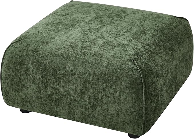Christopher Knight Home Milio Modern Accent Chair with Ottoman Foot Rest Wooden Frame Club Chair and Ottoman Comfy Living Room Lounge Chair with Coffee Table Single Sofa and Footstools Green